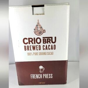 CRIO BRU Brewed Cacao French Press, 34 Ounce‎ (8 cup) Brews like coffee